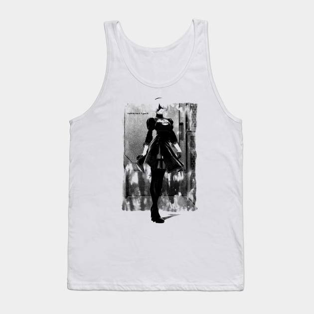 yoRHa android Tank Top by stingi